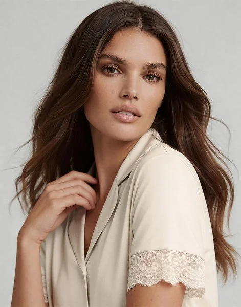 Рубашка с короткими рукавами INCANTO PD1220 кремовый - 3