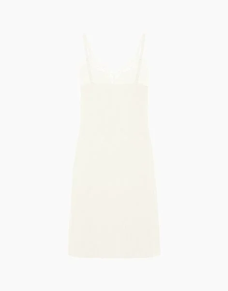 Сорочка на бретелях MD1200 ваниль - 4