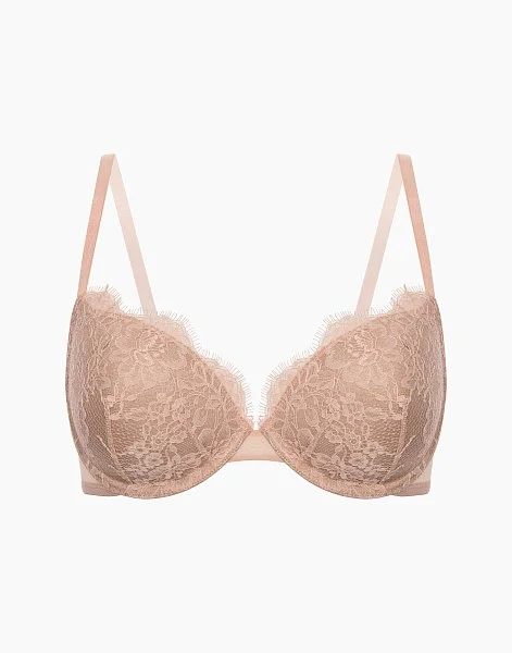 Бюстгальтер с формованными чашками на перемычке Calgary CD1029 пудрово-розовый - 1