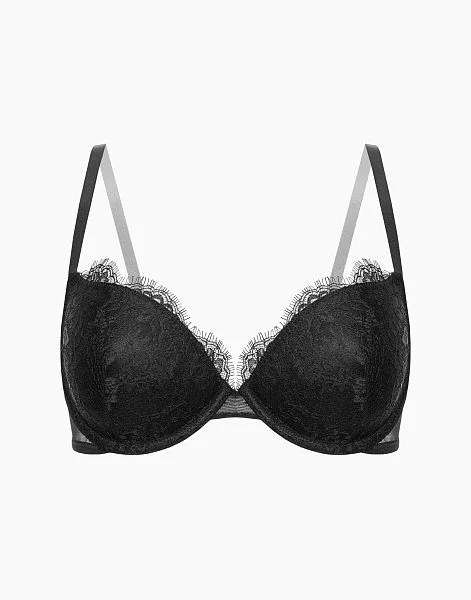 Бюстгальтер с формованными чашками на перемычке Calgary CD1029 черный - 1