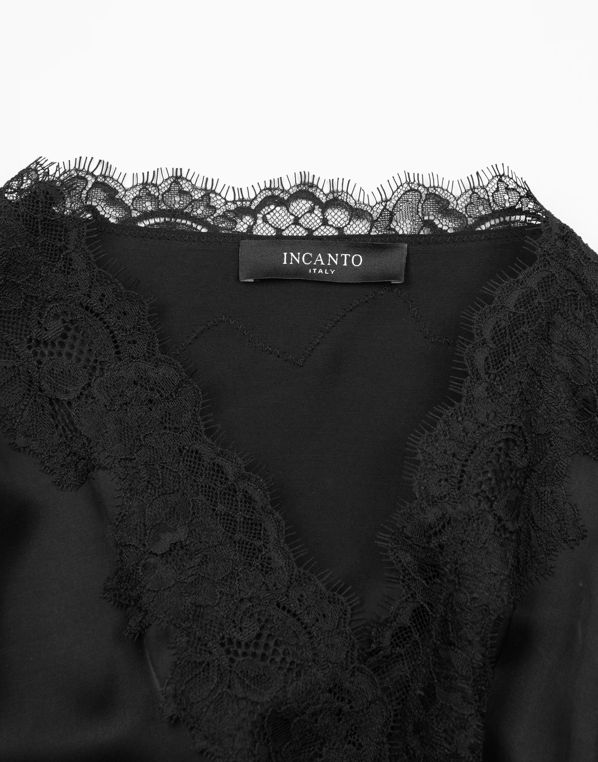 Халат с рукавами 3/4 PD1218 черный - 5