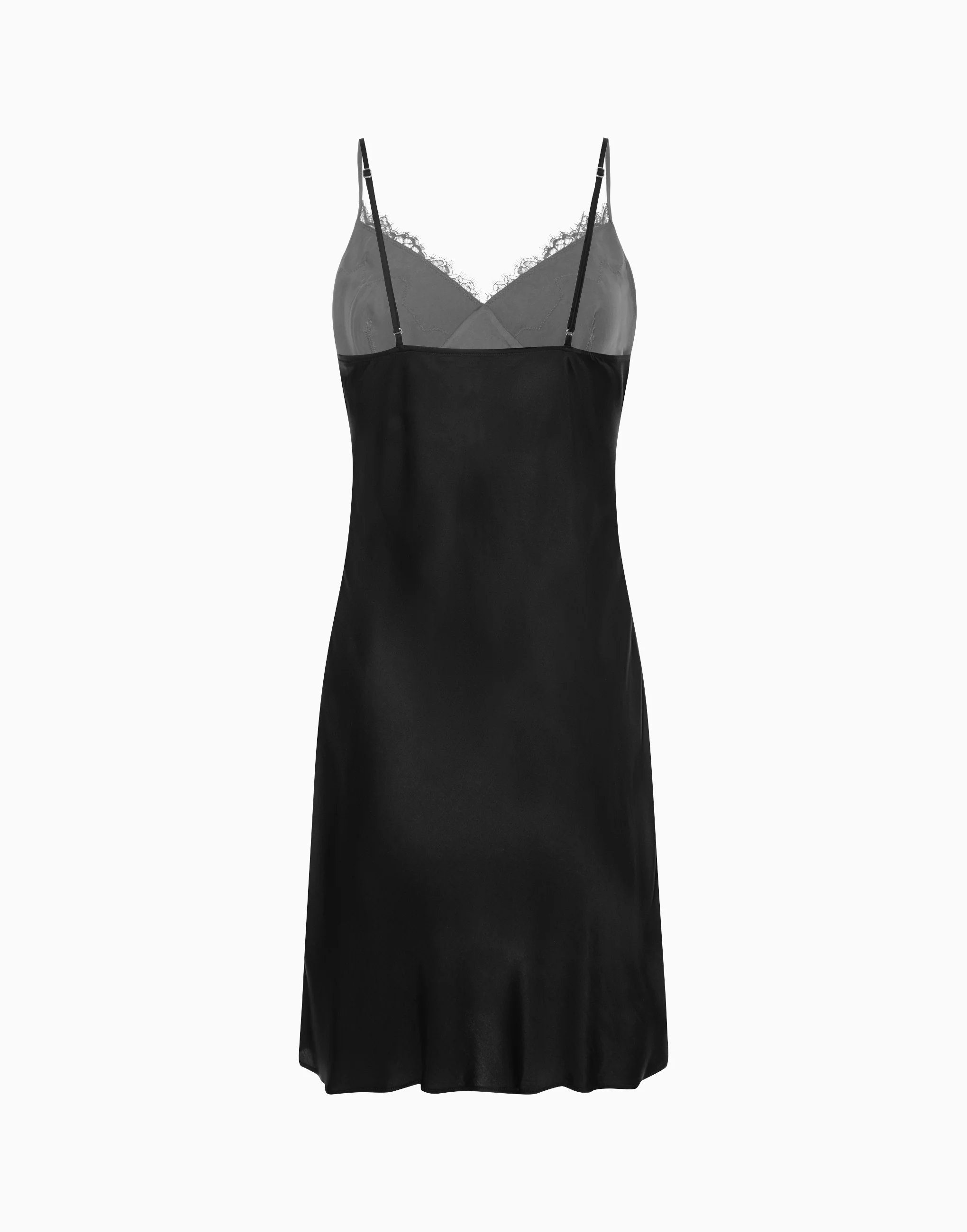 Сорочка на бретелях PD1218 черный - 5