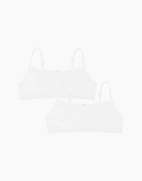 Набор из 2-х полутопов для девочки 1069 белый - 1