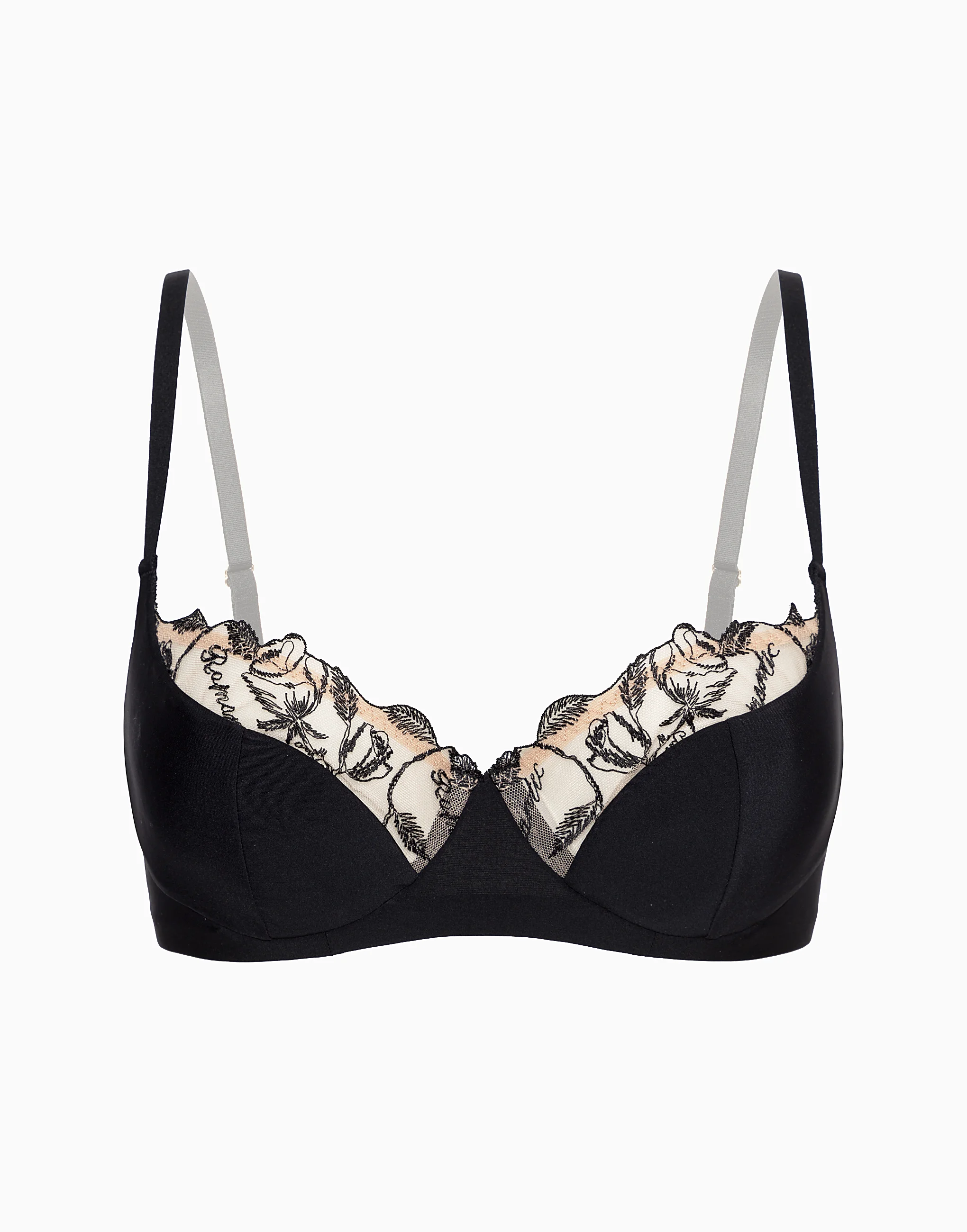 Бюстгальтер балконет со спонжевыми чашками на стане CD689 - 3