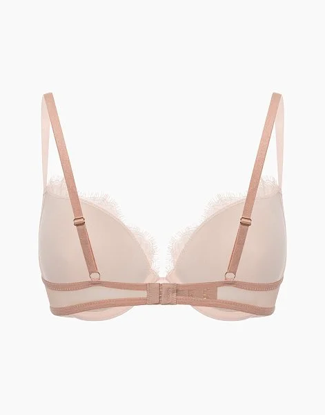 Бюстгальтер с формованными чашками на перемычке Calgary CD1029 пудрово-розовый - 2