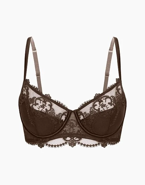 Бюстгальтер с мягкими чашками и спонжевой поддержкой на стане INCANTO CD455 коричневый - 3