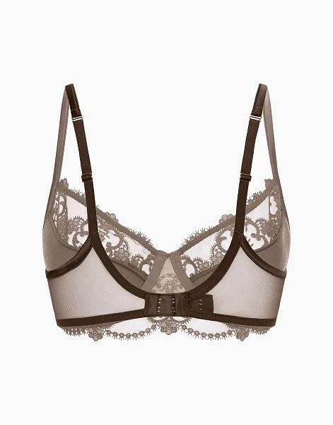 Бюстгальтер с мягкими чашками и спонжевой поддержкой на стане INCANTO CD455 коричневый - 4