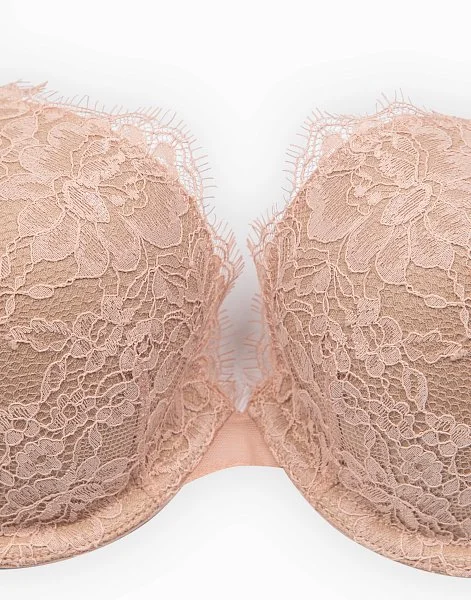 Бюстгальтер с формованными чашками на перемычке Calgary CD1029 пудрово-розовый - 3