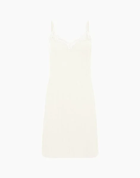 Сорочка на бретелях MD1200 ваниль - 3