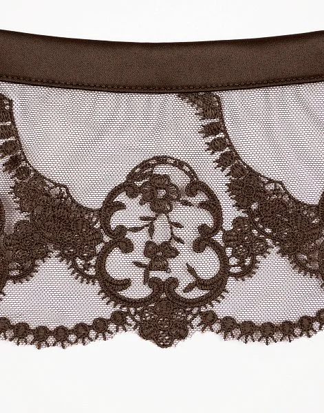 Пояс для чулок CD455 коричневый - 5