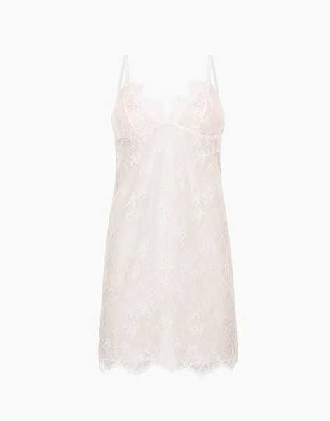 Сорочка на бретелях PD1084 латте - 1