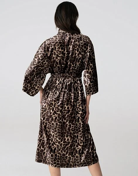 Халат с рукавами 3/4 PD1135 миндальный - 3