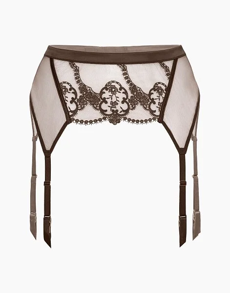 Пояс для чулок CD455 коричневый - 3