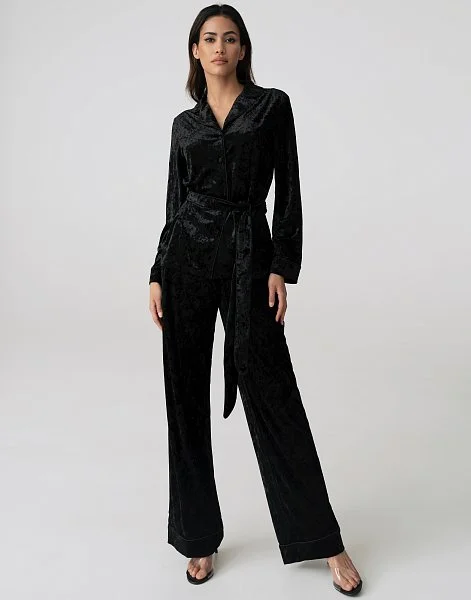 Рубашка с длинными рукавами PD1135 черный - 3