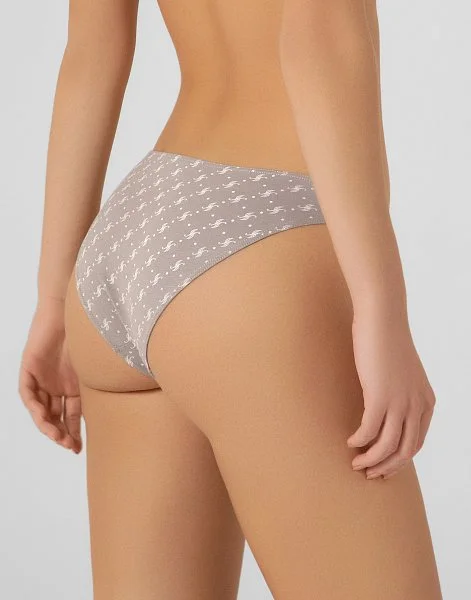 Набор из 3-х хлопковых трусиков слипов средняя посадка MD994 - 5