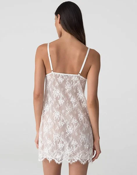 Сорочка на бретелях PD1084 латте - 3